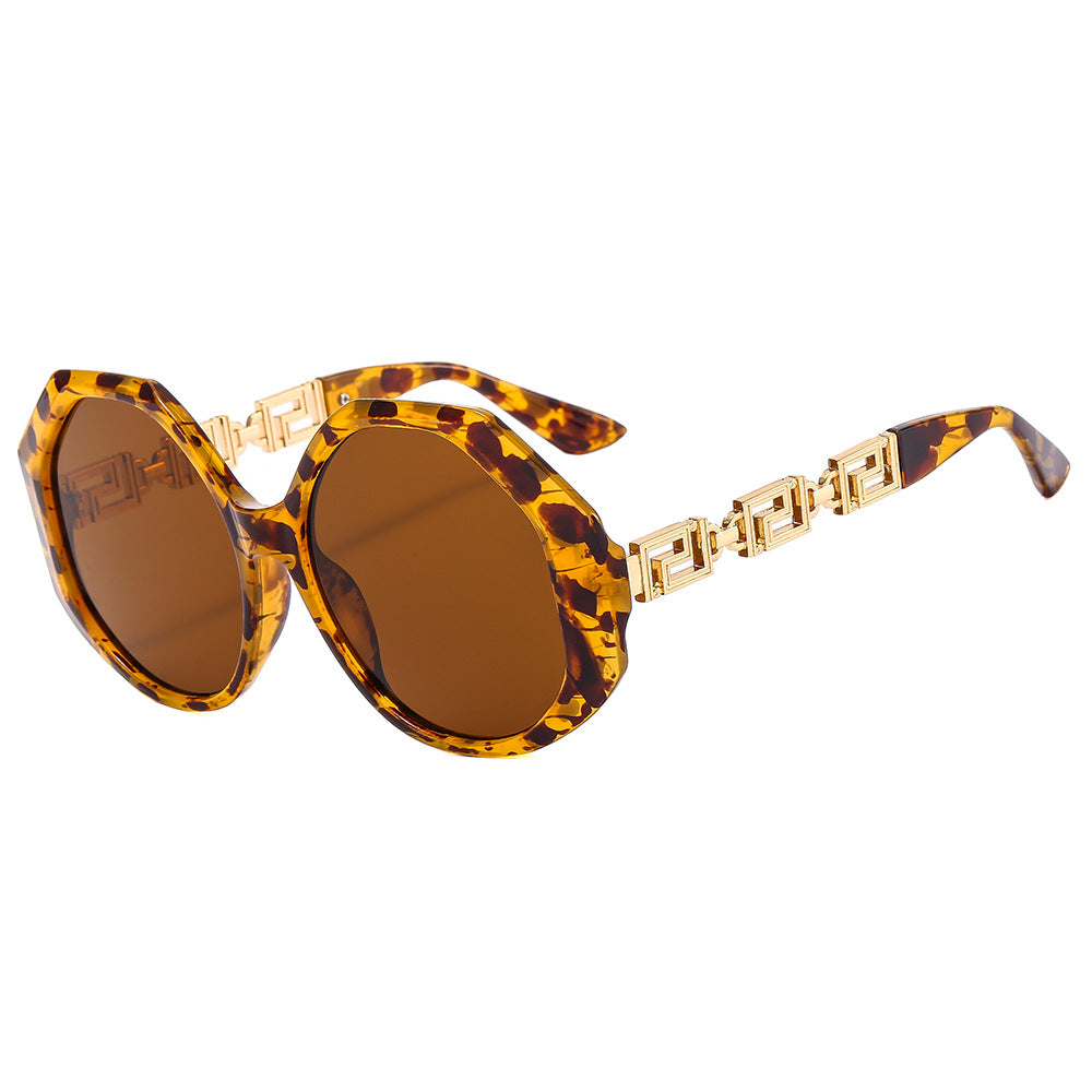 Damen oversized Sonnenbrille mit auffälligem octagonalen Design Brehn