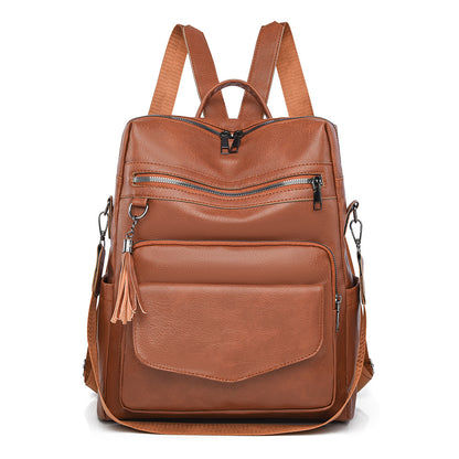 Vintage-inspirierter Leder-Rucksack Brehn