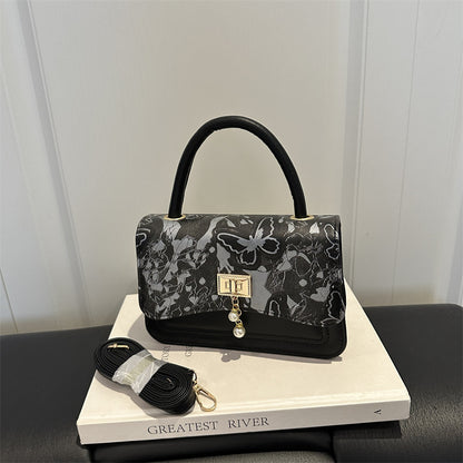 Elegante Blumenmuster Handtasche