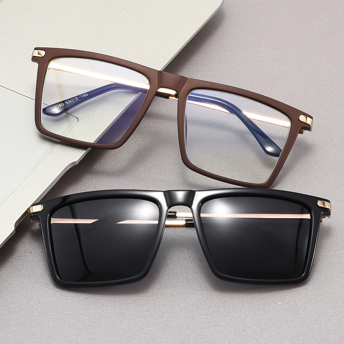 Damen elegante quadratische Designerbrille Brehn