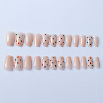 Glitzerndes Strass-Nagelkunst-Set