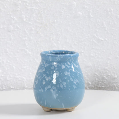 Zeitgenössische Kurvenkeramische Vase Brehn