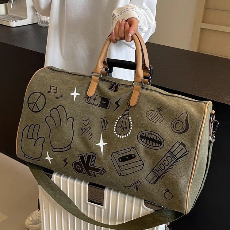 Fun gemusterte Wochenend-Duffle-Tasche Brehn