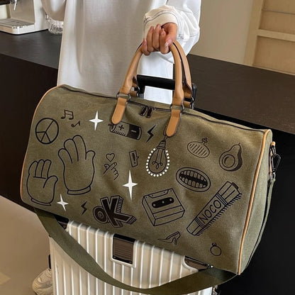 Fun gemusterte Wochenend-Duffle-Tasche Brehn