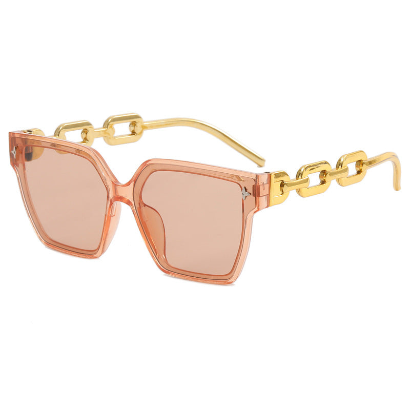 Damen modische quadratische Sonnenbrille mit luxuriösen Akzenten Brehn