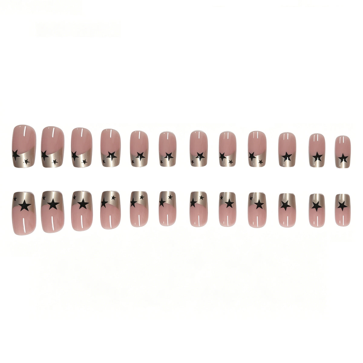 Stern-verzierte Nagelkunst-Verzierung Brehn