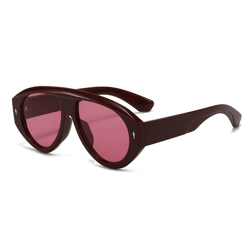 Damen moderne Fashion-Sonnenbrille im futuristischen Design Brehn