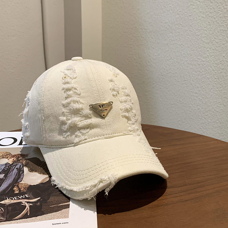 Damen Destroyed Denim Baseball Cap Brehn 1784084082