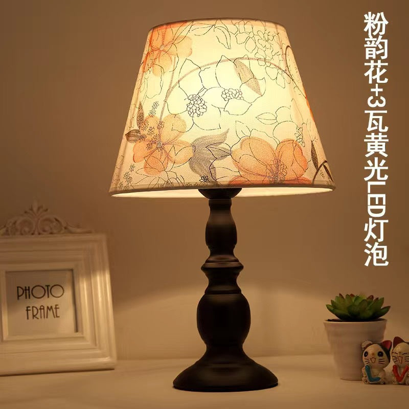 Moderne Floral Print Tischlampe
