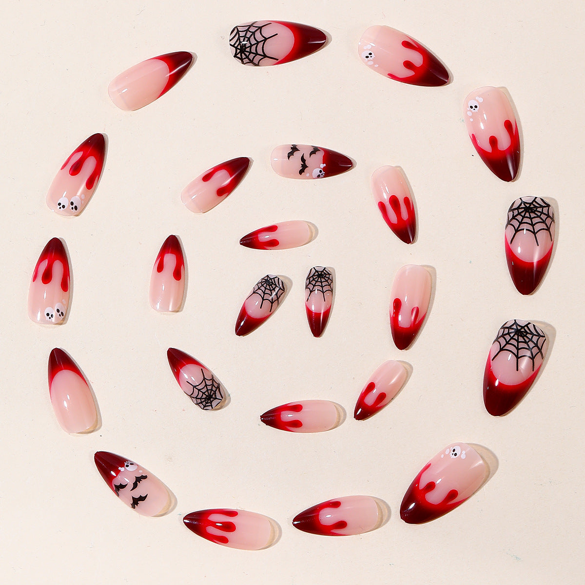 Gothic-Themed Bloody Nail Art Extensions Brehn