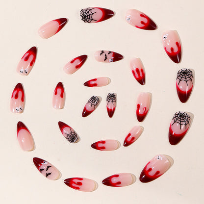 Gothic-Themed Bloody Nail Art Extensions Brehn