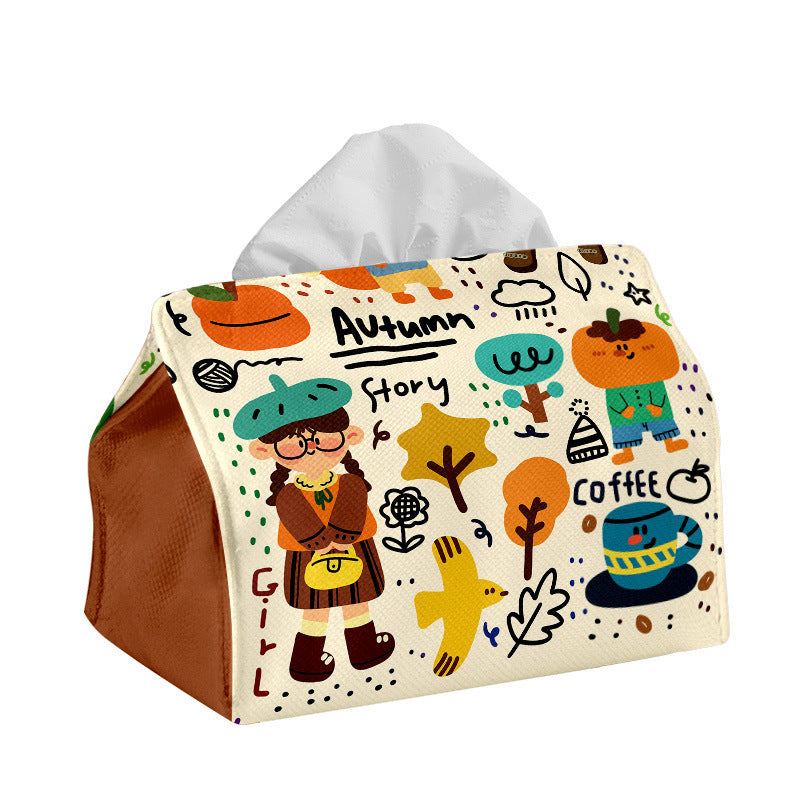 Dekorativer tissue box cover im Cartoon-Design Brehn