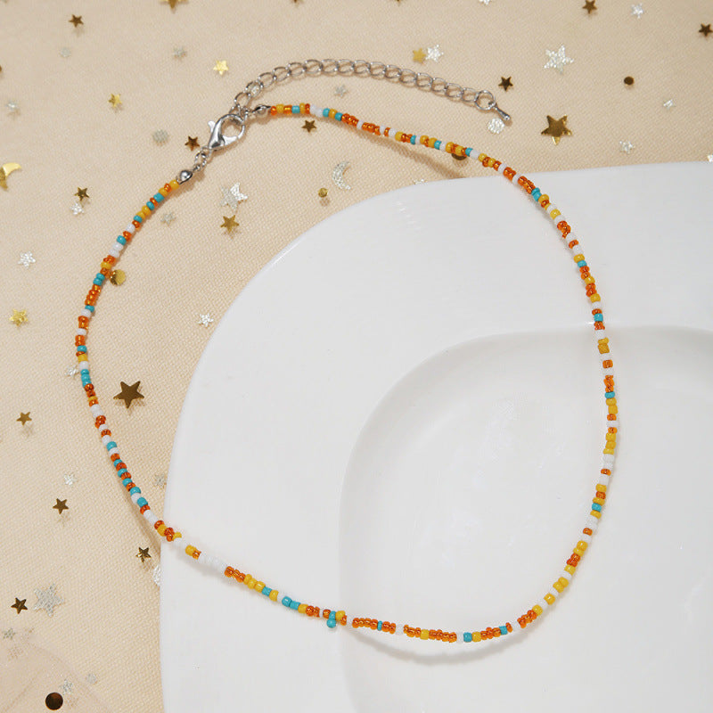 Handgefertigtes Perlen Choker Halsband Brehn