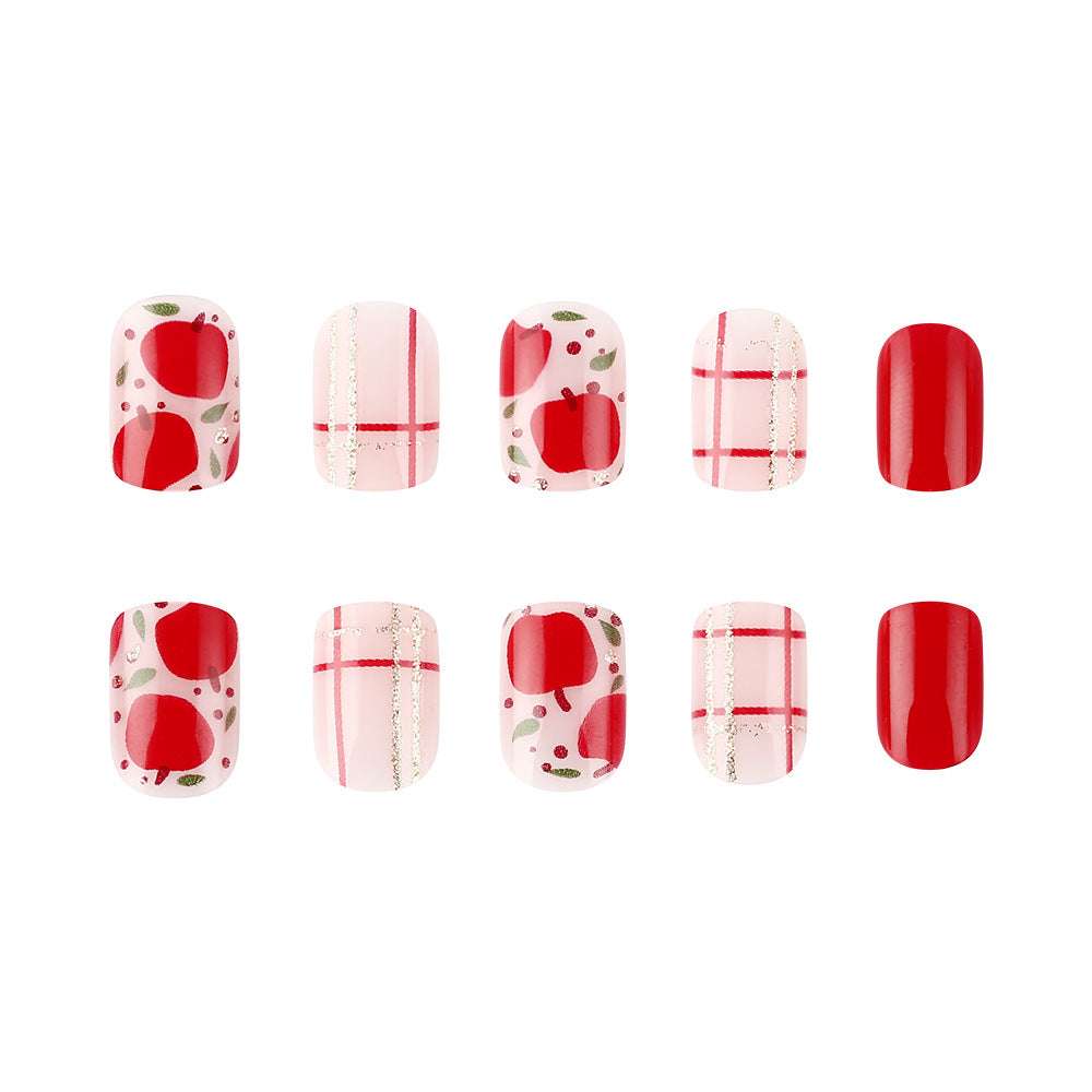 Künstlerisches Press-On Nageldesign Set Brehn