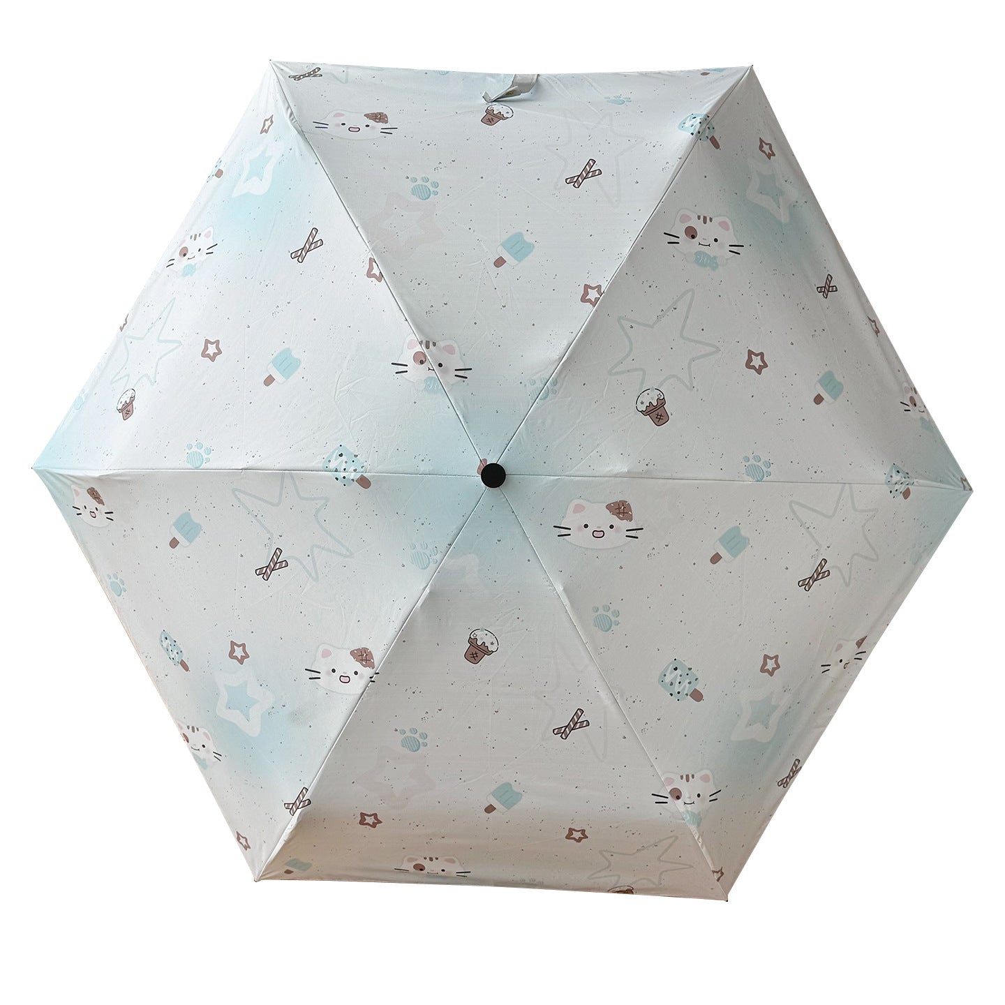 Damen Faltbarer Regenschirm mit fröhlichen Tiermotiven Brehn