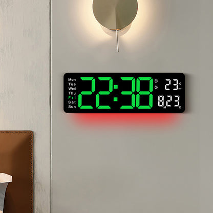 Digitaler LED-Wecker mit Temperatur- und Wochentagsanzeige Brehn
