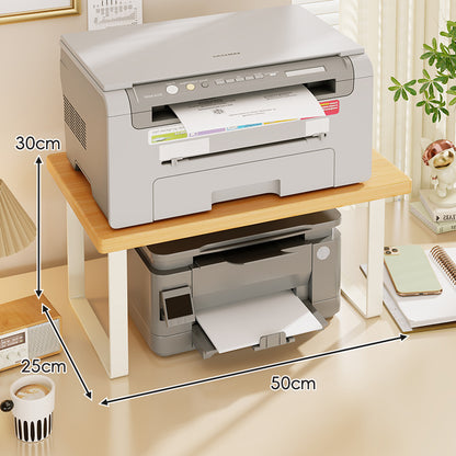 Kompakter Zwei-Ebenen Holz Schreibtisch Drucker und Monitor Ständer
