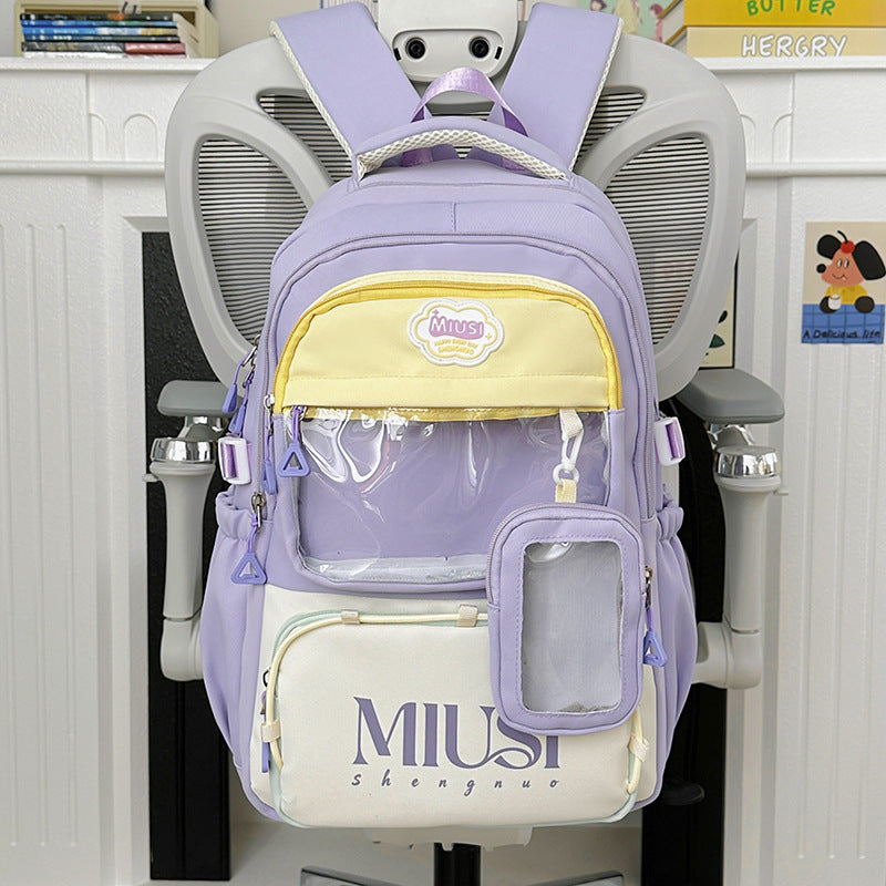 Multifunktionaler transparenter Schulrucksack