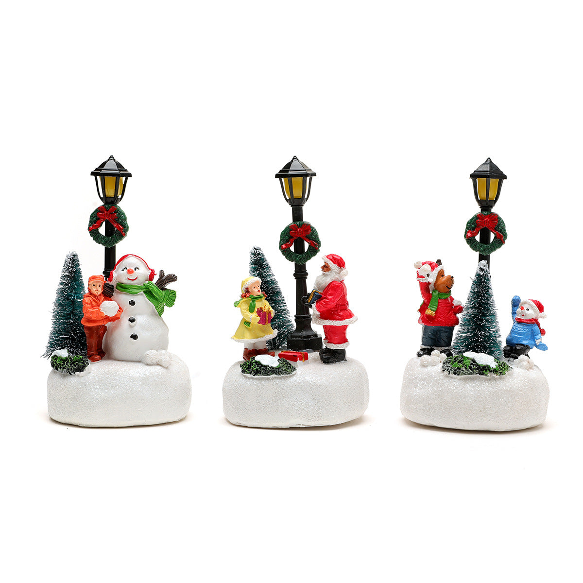 LED Leuchtender Schneemann Figurine Brehn