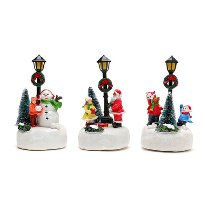 LED Leuchtender Schneemann Figurine Brehn