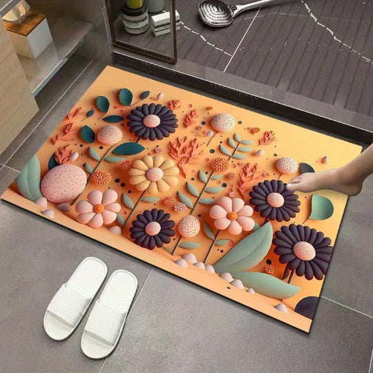 3D-texturiert Blumenmatte Brehn