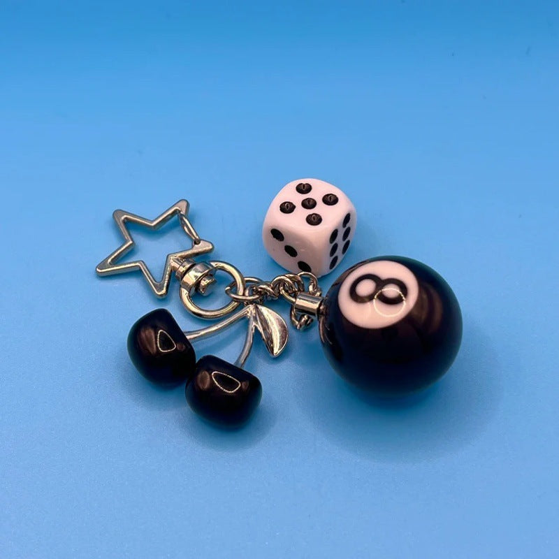 Verspielt Cherry und Eight Ball Schlüsselanhänger Brehn