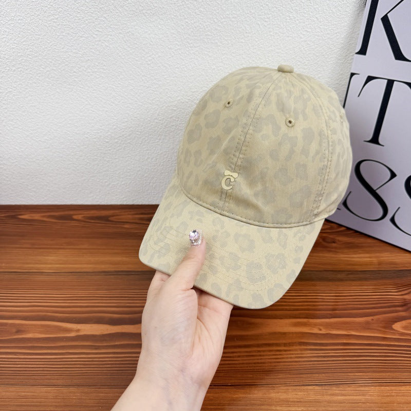 Damen Stylische Leopardenmuster Baseballmütze Brehn