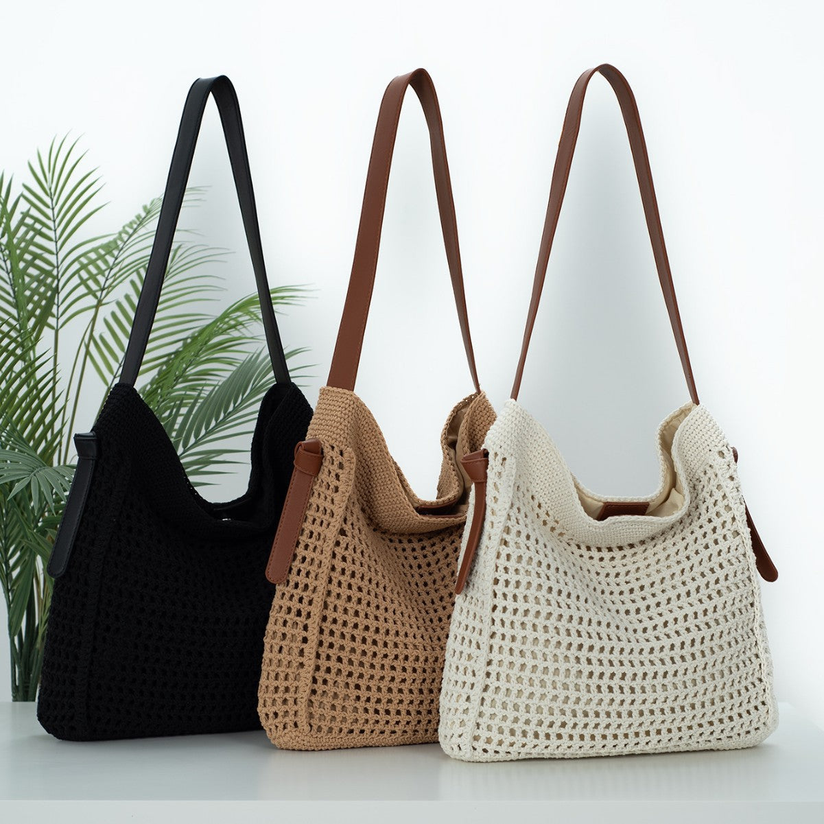 Moderne Makramee Schultertasche Brehn