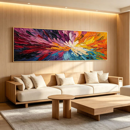 Abstrakte expressionistische Leinwandkunst für Innenräume