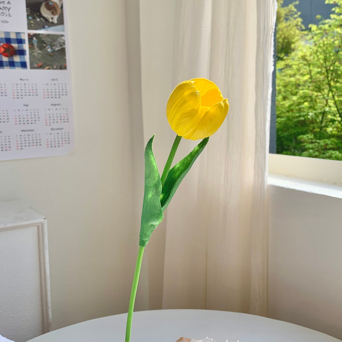Realistische Tulpenblume