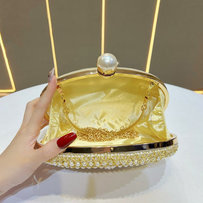 Elegante Perlen Abendtasche
