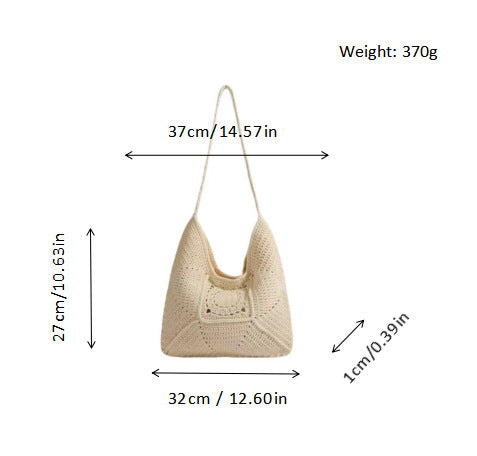 Strukturierte Schultertasche Brehn