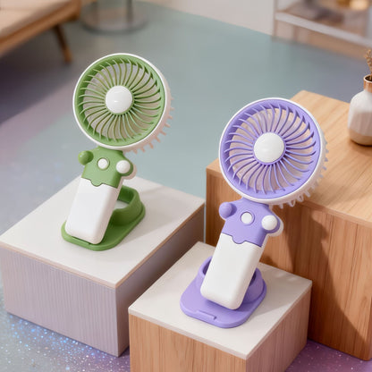 Damen Tragbarer Handventilator mit USB-Ladefunktion und flexibler Neigung Brehn