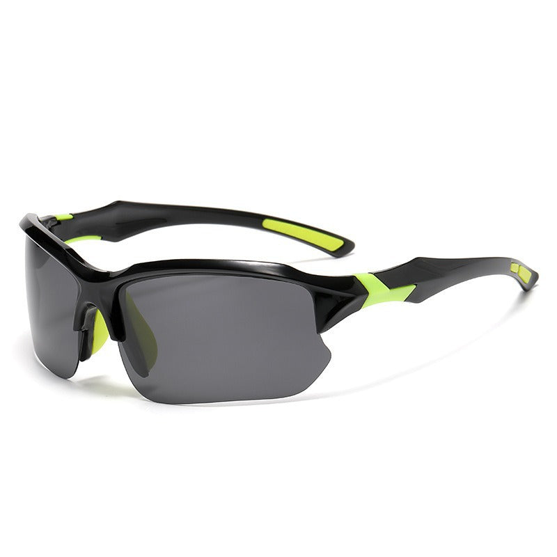 Unisex nan sportliche Performance-Sonnenbrille mit teilrahmen polarisiert UV-Schutz rutschfeste Nasenpads Brehn