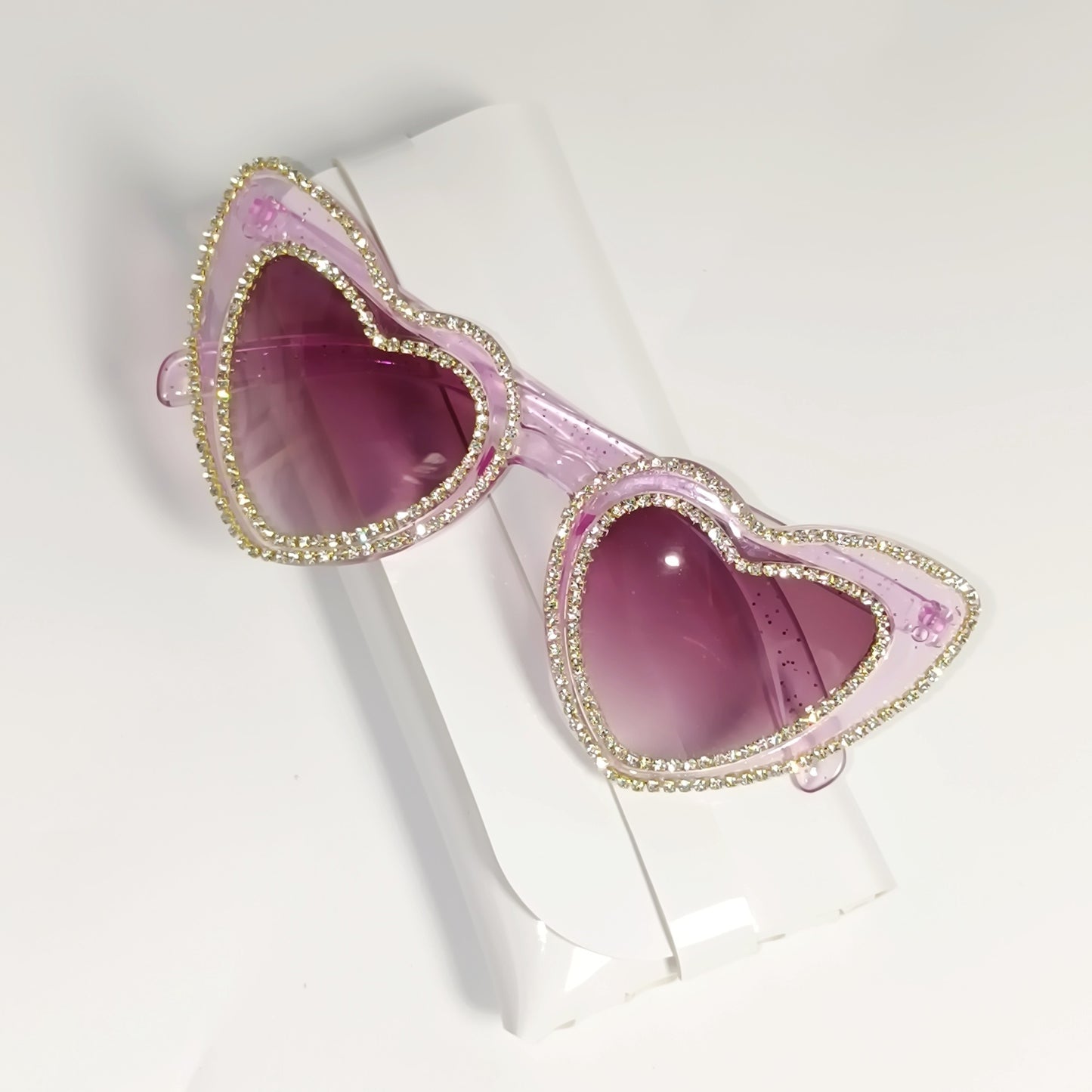 Rhinestone-beschmückte herzförmige Sonnenbrille Brehn