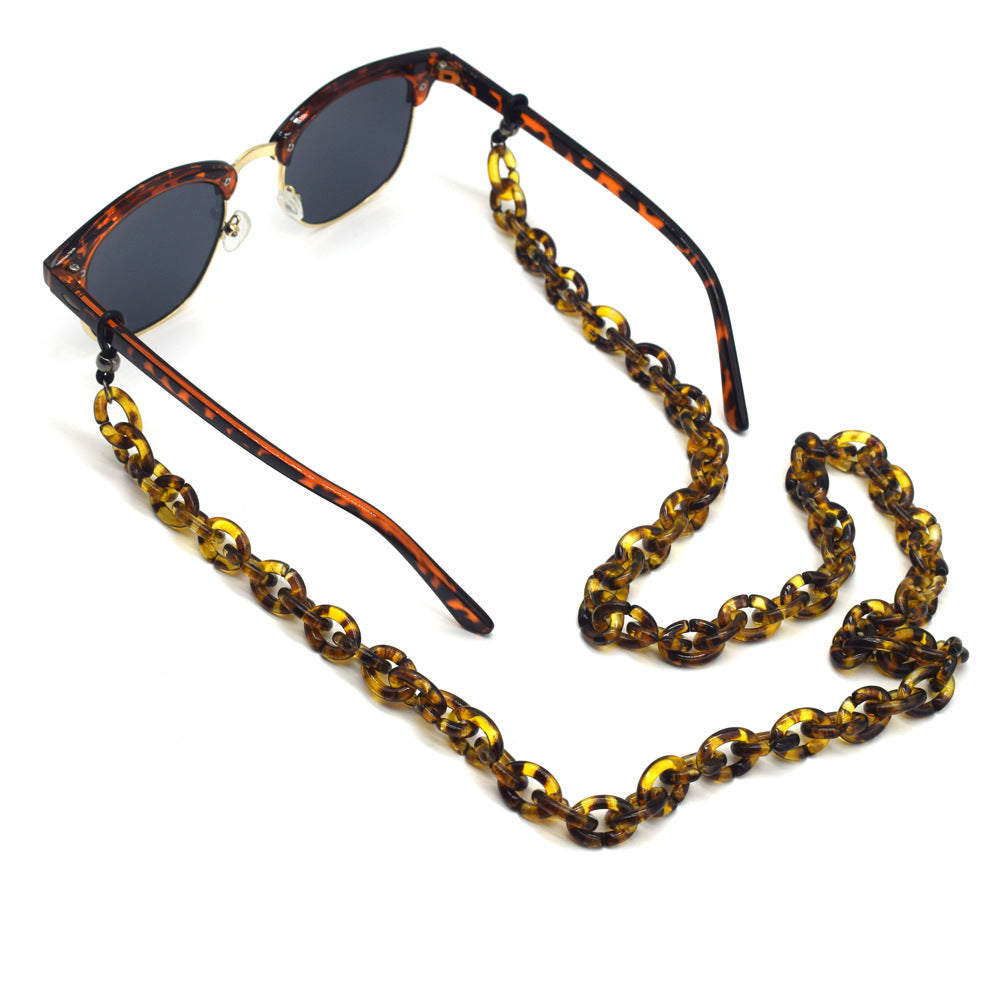 Stilvolle Schildpatt Brille Kette Brehn