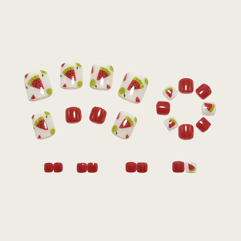 Kunstnagel-Set mit fruchtigen Designs Brehn