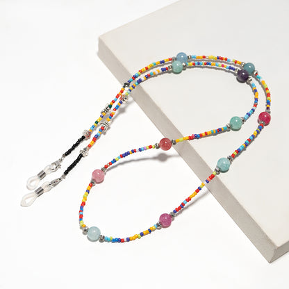 Bunte Perlen Brillen Kette Brehn