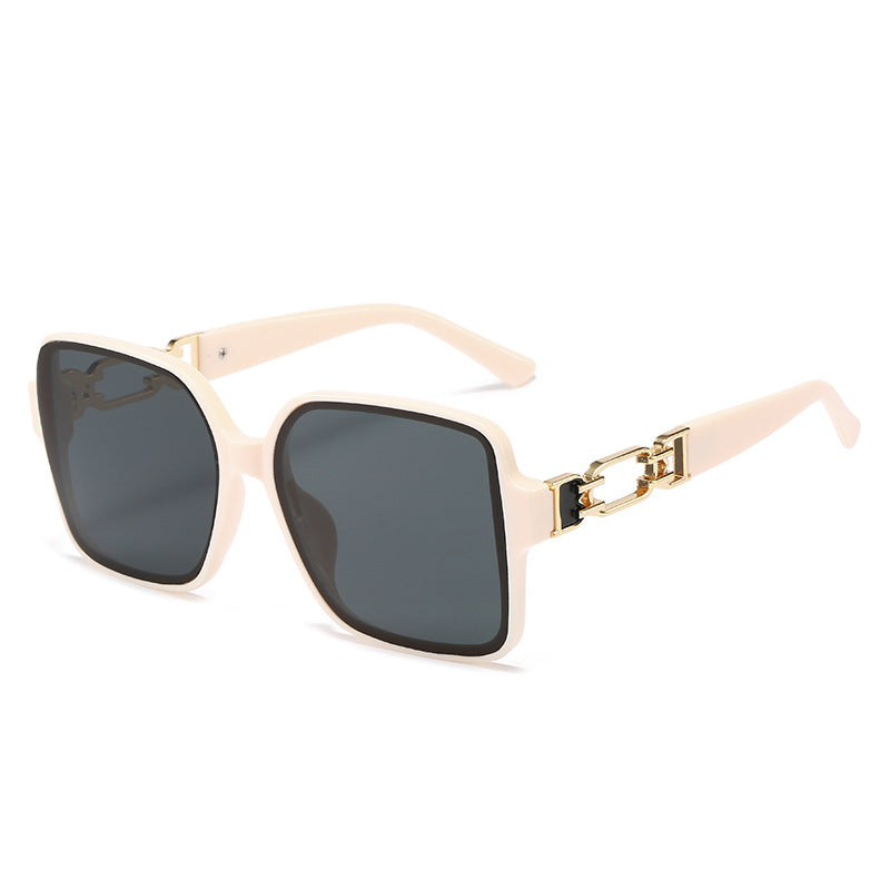 Damen stilvolle quadratische Sonnenbrille mit luxuriösem Schanierdesign Brehn