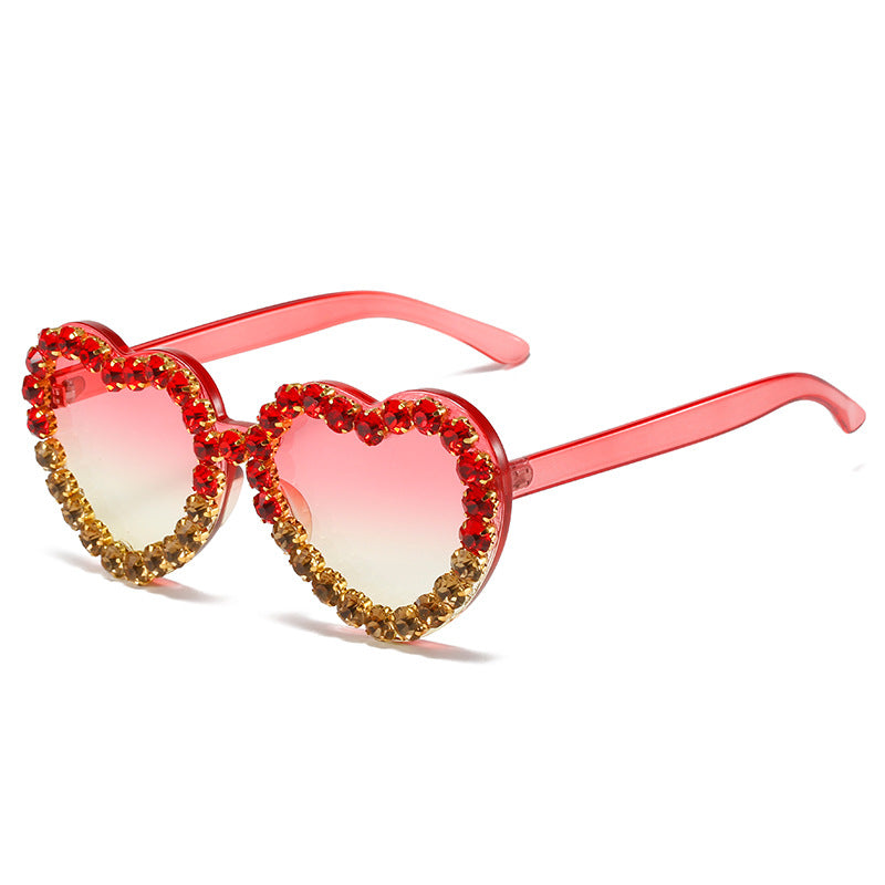 Herzförmige Glamour Sonnenbrille Brehn