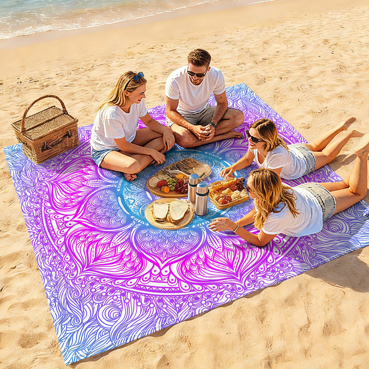 Mandala Design Strandmatte Brehn