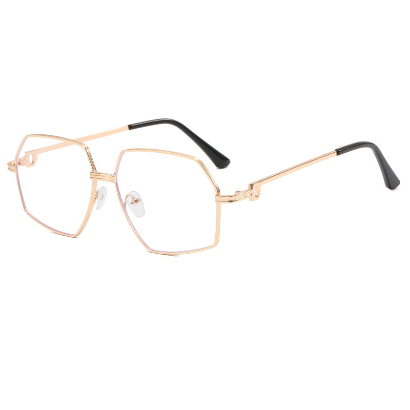 Damen Stylish geometrische Sonnenbrille mit edlem Metallrahmen Brehn