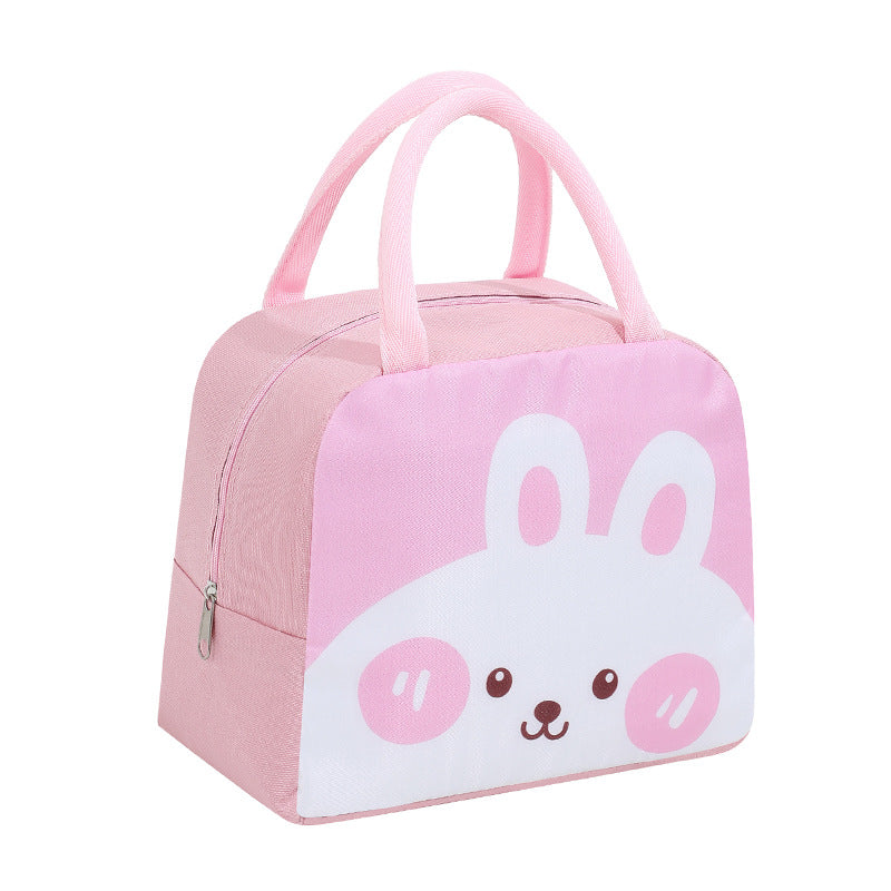 Süßes Hasen-Themen Isolierte Lunch Tasche Brehn