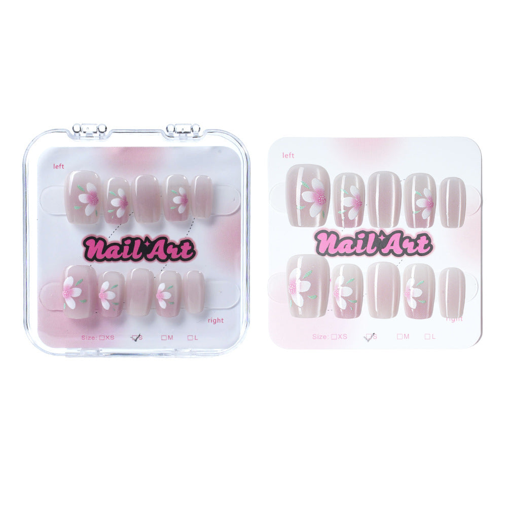 Dekorativer Floral Press-On Nagelset Brehn