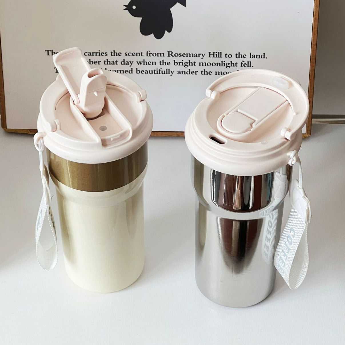 Damen Thermobecher mit stilvollem Blumendesign Brehn