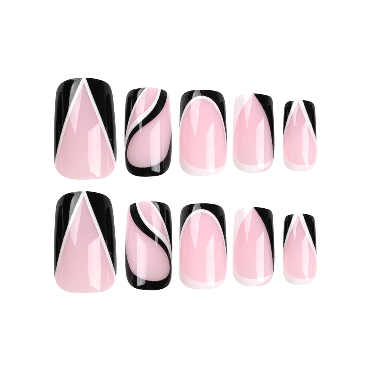Kunstvolle Nagelverlängerungen mit modernem Design Brehn
