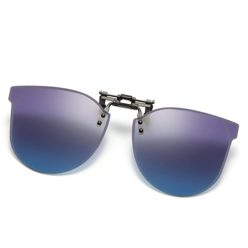 Damen modische Sonnenbrille im futuristischen Design mit verspiegelten Gläsern Brehn