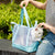 Damen transparente Strandtasche mit robusten Henkel und praktischem Innenfach Brehn