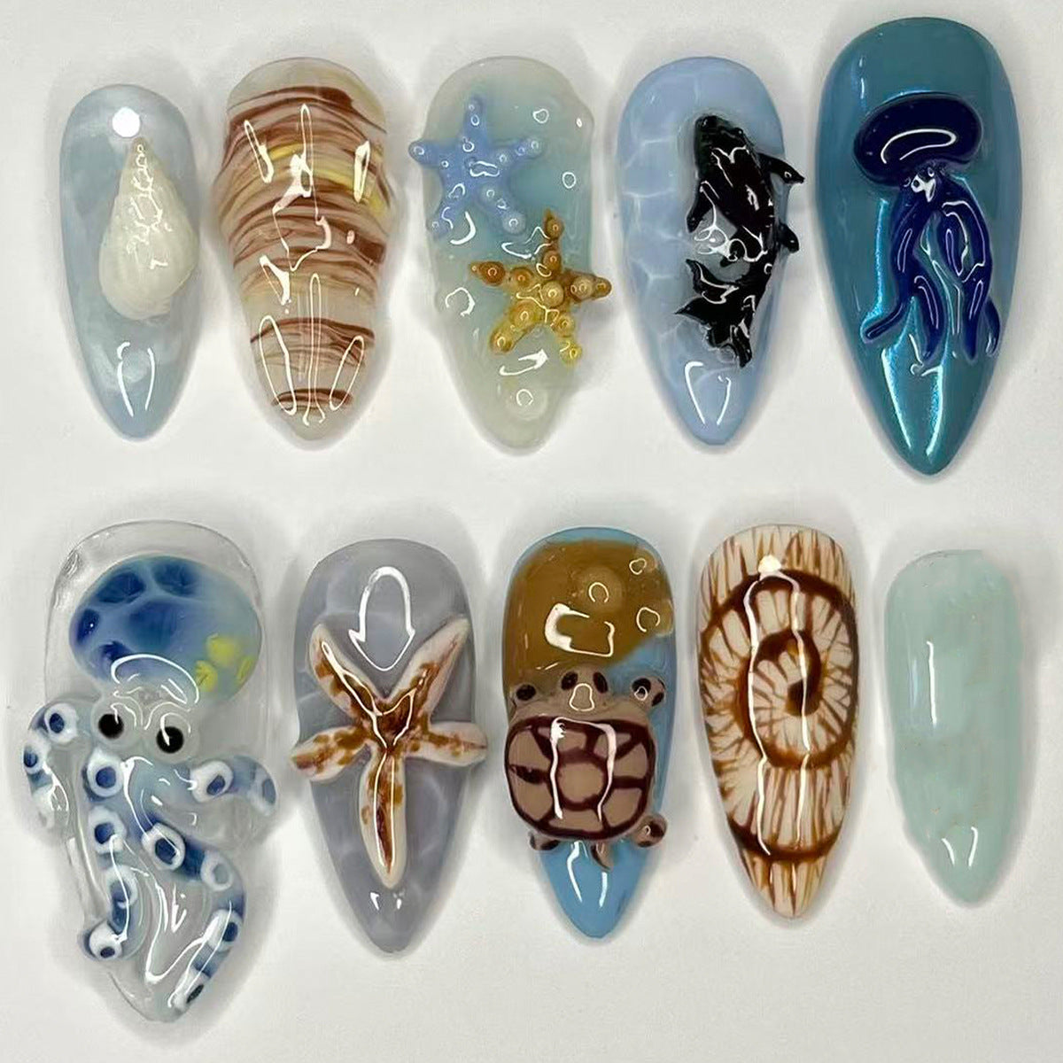 Künstlerische Nagelkunst-Set Brehn