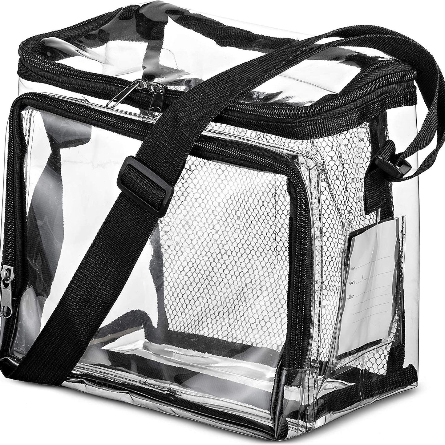 Transporttasche Aus Transparentem Material mit Netzfächern Brehn